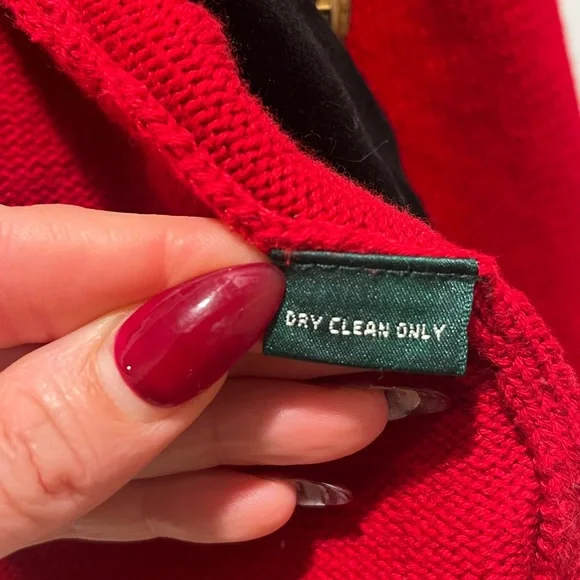 Ralph Lauren Military sweater Jacket gold buttons Red Black Velvet Collar Event - Picture 3 of 8